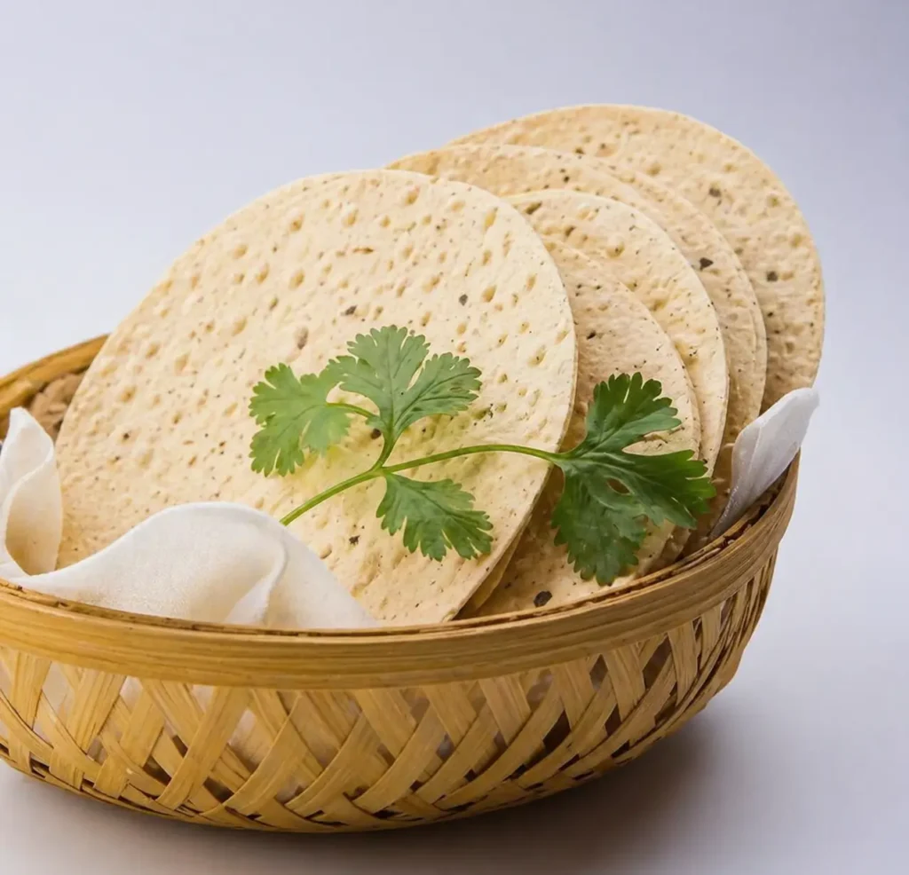 Indian papad manufacturing and quality control process for export