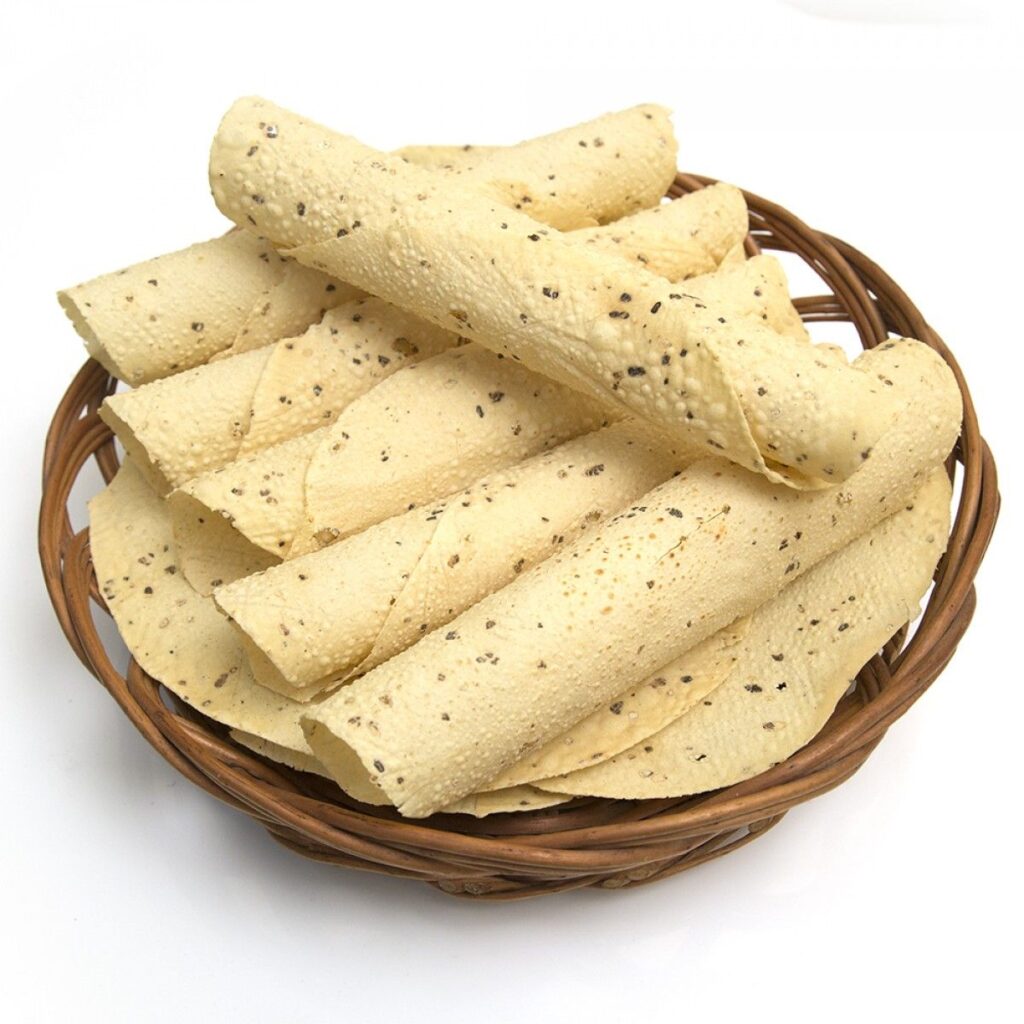 Lijjat Papad export packaging ready for shipment from India to Indonesia